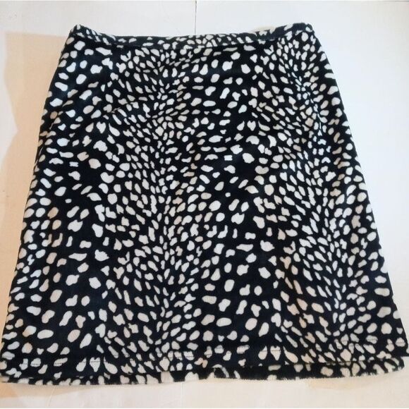 Y2K Plus Sz Crush Velvet Cow Print  Mini Skirt 3x - Picture 1 of 8